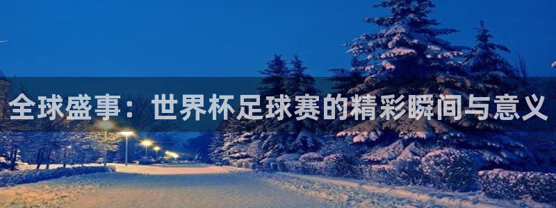 全球盛事：世界杯足球赛的精彩瞬间与意义
