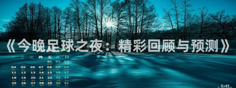 《今晚足球之夜：精彩回顾与预测》